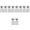 500Pcs Silver Square Claw Studs Rivets for Bags Clothes DIY Decoration 6