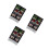 3Pcs Mini Plastic Fridge with Double Doors Dollhouse Decor 8