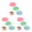 9Pcs Lightweight Silicone Sucker Pads for Tableware Baby Elderly Use 9