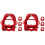 8Pcs Red Metal Fire Sprinkler Head Guards Ceiling Cover Caps 4