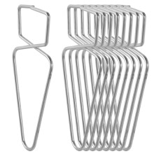 300Pcs Silver Steel T-Bar Squeeze Ceiling Hooks for Home Hanging