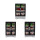 3Pcs Mini Plastic Fridge with Double Doors Dollhouse Decor 4