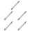 5Pcs Rust-Resistant Iron Dial Indicator Extension Rods Silver DIY Kit 8