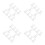 40Pcs White Semi-Transparent Plastic Thread Bobbins for Sewing Use 4