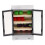 3Pcs Mini Plastic Fridge with Double Doors Dollhouse Decor 3