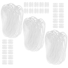6Sets Universal Rollokette Aus Robustem Pom Weiß Für Fensterrolle