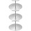 3Pcs Stainless Burger Press Multi-Function Household Meat Press Silver 8