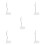 5Pcs Versatile White Plastic Figure Stand for Action Figure Display 4
