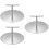 3Pcs Stainless Burger Press Multi-Function Household Meat Press Silver 7