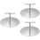 3Pcs Stainless Burger Press Multi-Function Household Meat Press Silver 6