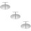 3Pcs Stainless Burger Press Multi-Function Household Meat Press Silver 9