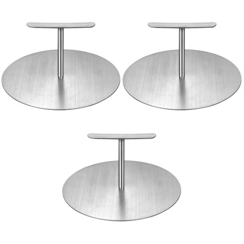 3Pcs Stainless Burger Press Multi-Function Household Meat Press Silver 2