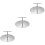 3Pcs Stainless Burger Press Multi-Function Household Meat Press Silver 5