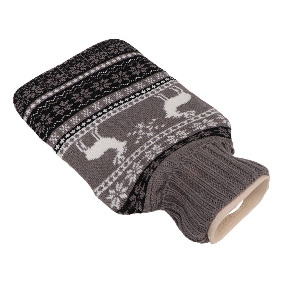 Rubber Hot Water Bottle with Plush Waist Cover 2L Warm Relief