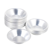 20Pcs Aluminum Egg Tart Molds Temp Resistant Reusable Mini Tart Pans for Desserts Baking