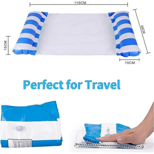 (Pink) Water Hammock, Inflatable Floating Bed, Pool Lounger Float Hammock, Inflatable Swimming Pool Float Hammock for Adults 1