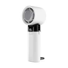 Portable Handheld Fan with Digital Display, 3000mAh USB Rechargeable Rapid Cooling for Outdoor Travel
