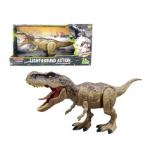 (Tyrannosaurus rex)Jurassic T-Rex Dinosaur Toy with Walking, Roaring Sound & Light Up, Realistic Dinosaur Model for Kids Boys Birthday Gift