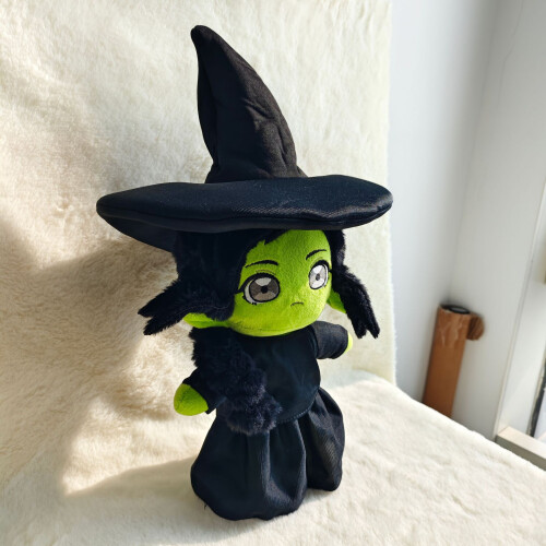 (Green Witch,30cm)Wicked Witch Plush Doll, Witch Character Stuffed Toy 1