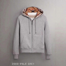 (S, Silver Gray) High Quality Original Single Hoodie British Style Hooded Men's Women's Pullover Women's Jacket Full Cardigan Zipper Coat-Good