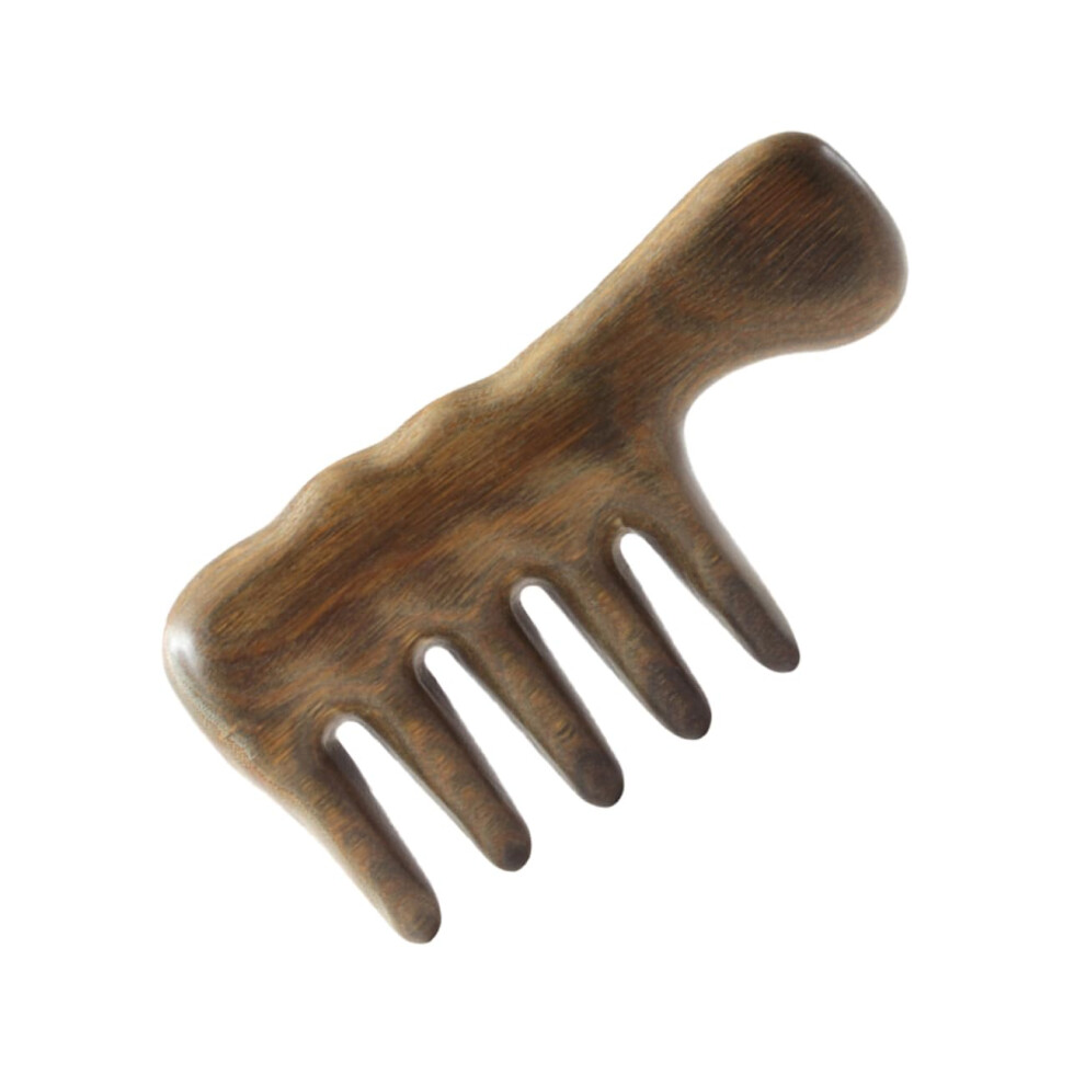 Wooden Hair Comb Wide Tooth Natural Comb for Gentle Scalp Massage and Daily Hair Care