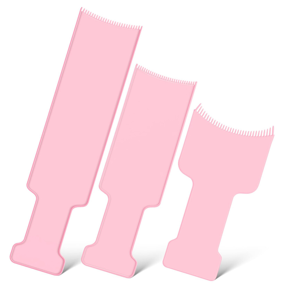 Hair Highlighting Board Set with Comb for Balayage, Even Color, AntiSlip Handle, 3Pcs
