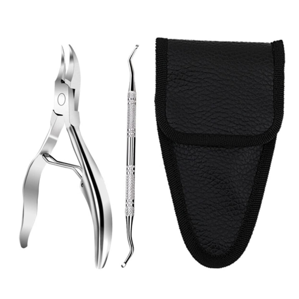 Professional Manicure Pedicure Nail Clippers Set with Ergonomic Nail Pliers for Thick and Ingrown Nails