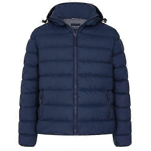(M,Marine)Lazy Jacks Mens Padded Waterproof Jacket