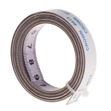 (2m, Right to Left) Miter Track Tape Measure Self Adhesive Metric Steel Ruler Miter Saw Scale For T-track Router Table Saw Band Track Tool