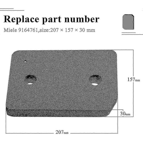 2024 5 Pcs Replacement Dryer Filter for Miele 9164761 for Active Tdb230wp   -Yx 2