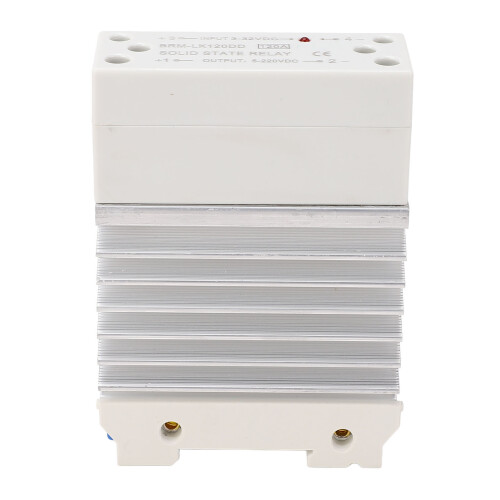 Módulo SSR DC-DC para riel DIN de 120A con disipador 3-32V 2