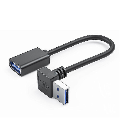(10cm Down Bend)Universal Usb 3.0 Extension Cable With 90-degree Bend For Home And Office Use