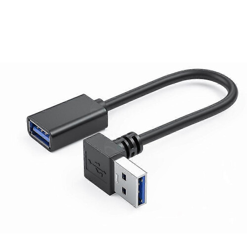 (1m Up bend) Universal Usb 3.0 Extension Cable With 90-degree Bend For Home And Office Use