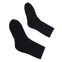 Moisturizing Gel Heel Socks Black 4 Pairs with Deep Hydration Lining and Breathable Cotton