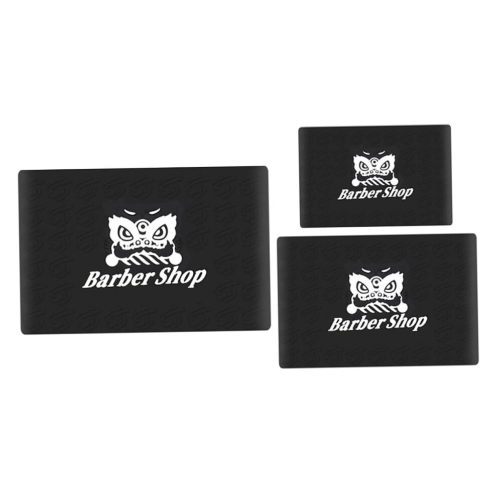 Black 3Pcs Antislip Clipper Grip Sleeves For Hair Clippers, Professional Barber Accessories, Scratch Protection