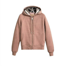 (M,Pink)High Quality Original Single Hoodie British Style Hooded Men's Women's Pullover Women's Jacket Full Cardigan Zipper Coat