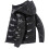 (M,Black)Shiny Down Jacket Men's Winter Jacket Stand Collar Down Jacket With Hood 1