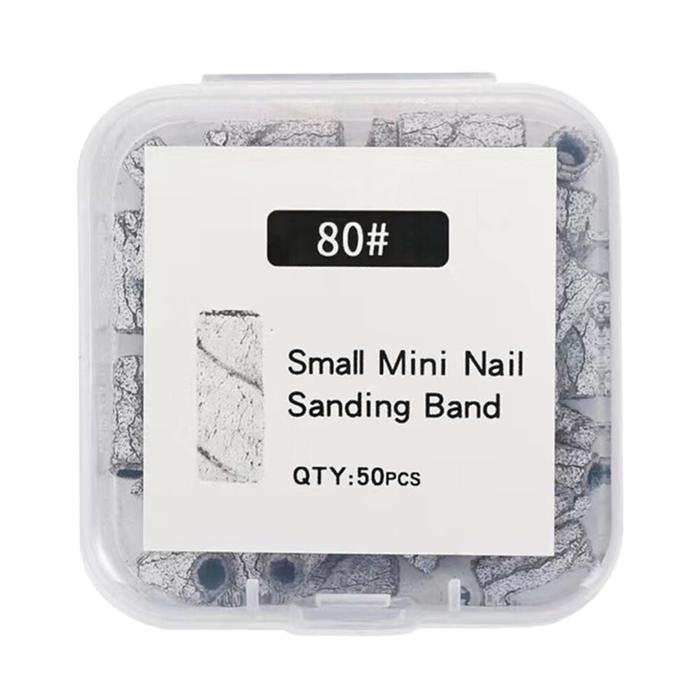 Nail Drill Bits and Sanding Bands Set Multiple Grit for Acrylic and Gel Nail Shaping
