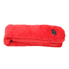 Écharpe chauffante rouge avec massage USB, température réglable, unisexe