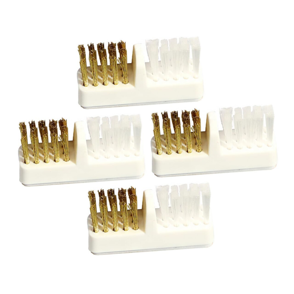 4Pcs Nail Drill Cleaning Brush Set for Quick Bit Dust Removal Manicure Pedicure Salon Use