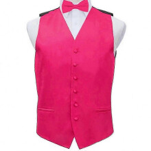(S,Rose Pink)Adjustable waistcoat vest for men, classic solid suit vest for formal occasions