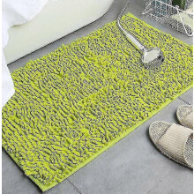(40*60cm, Grass green) (grass Green)extra-soft Plush Bath Shower Bathroom Rug,thickening Shaggy Tub Mat Carpet, Super Absorbent   -Yx