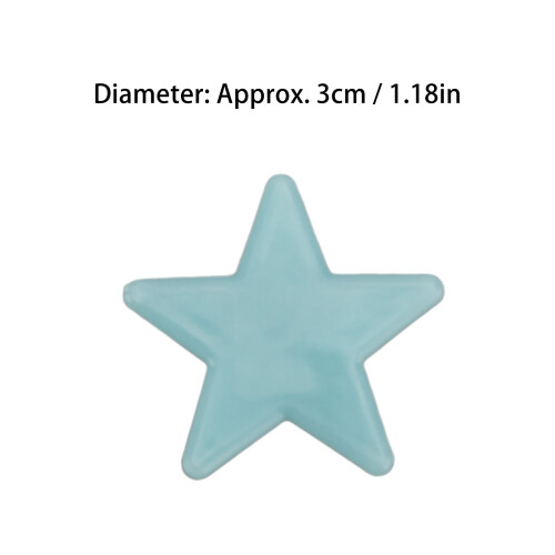 1000 pezzi di stelle adesive fosforescenti da 3 cm 1