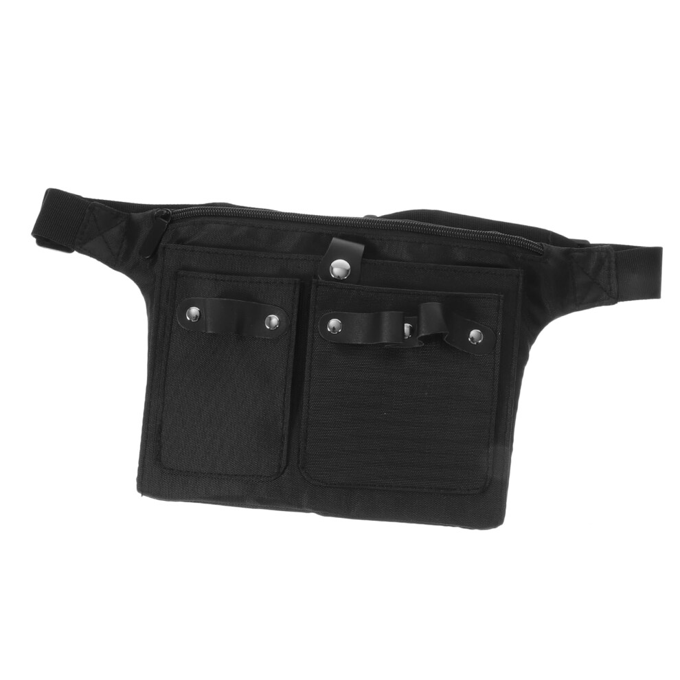 Professional Barber Waist Bag With Scissor Holder, Durable Hair Stylist Tool Pouch For Salon Use 9365369704398
