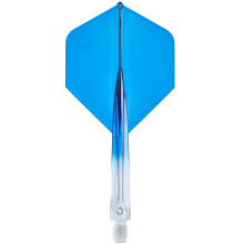 (Blue) Unicorn Forge Integrated Two Tone Dart Flights & Shafts One Piece Design Stable 90 Angle