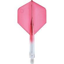 (Red) Unicorn Forge Integrated Two Tone Dart Flights & Shafts One Piece Design Stable 90 Angle