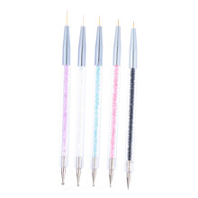 5pcs Dual Ended Nail Art Dotting Pen Set with Precision Tips for Professional Manicure Designs