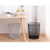 Silver Epoxy Coating Trash Bin, Versatile Room Use With Scratch Resistant Metal Construction And Deep Capacity For Easy Garbage Storage, Tapered 4