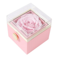 Cadeau de luxe pour elle, véritables roses fraîches préservées, créativité unique, écrin d'amour éternel avec multiples fonctions de