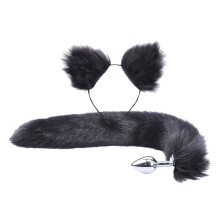 Fox Tail Anal Plug Set: Stainless Steel With Artificial Fur, Cosplay Toy For Couples Or Solo, Smooth Touch, Role Play & Discreet Packaging